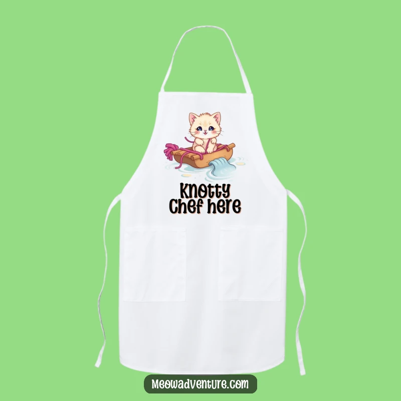 Funny Yarn Raft Kitten Apron Cook with Cuteness Funny Gift
