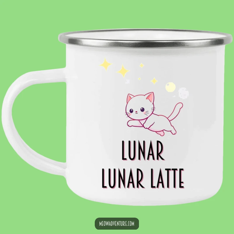 Funny Starry Sky Camping Mug - Adventure Cat Moonbeam Drinkware