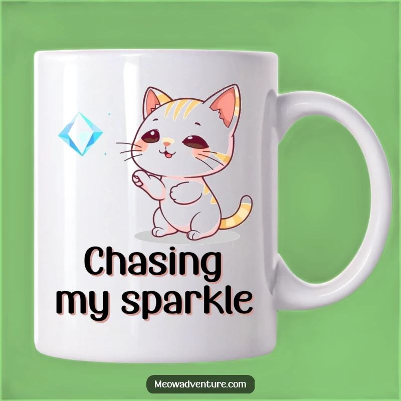 Funny Playful Cat Gem Mug: A Sparkling, Hilarious Gift for Cat Lovers