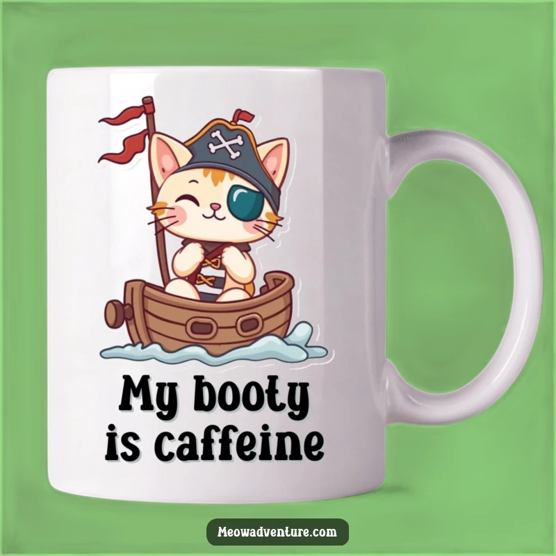 Funny Pirate Cat Sailing Mug: A Hilarious Nautical Adventure Gift for Cat Lovers