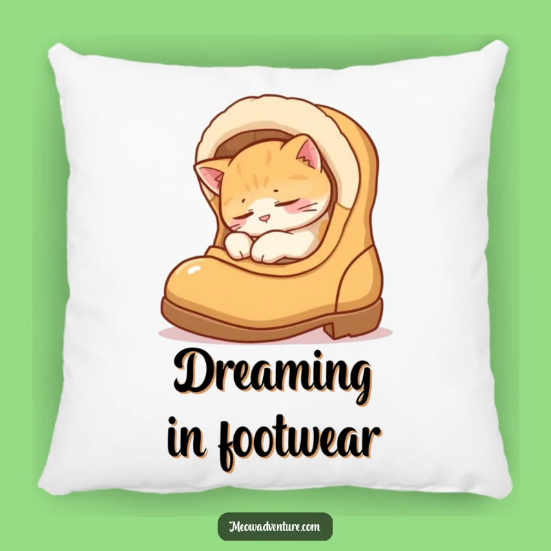 Funny Sleepy Cat Boot Pillow - Cozy Nap Cushion, Hilarious Cat Lover Gift