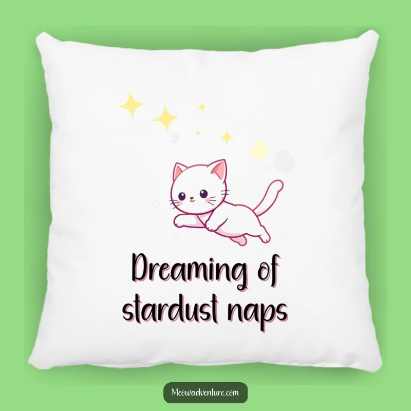Funny Starry Sky Cat Pillow - Cozy Moonbeam Chase Comfort Gift