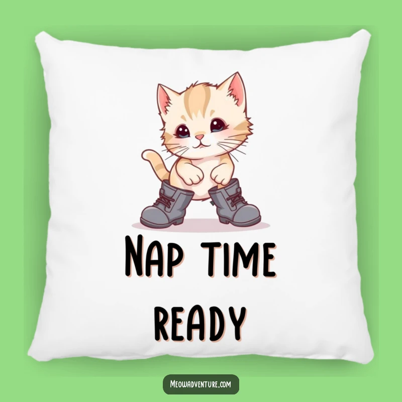 Funny Kitten Boots Pillow: Cuddle Up with This Hilarious Cat Design Comfort