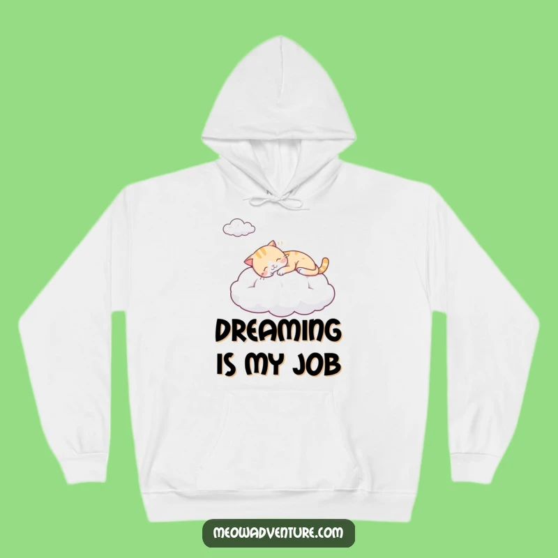 Cozy Funny Sleepy Cat Cloud Hoodie - Snuggle Up and Dream Big!