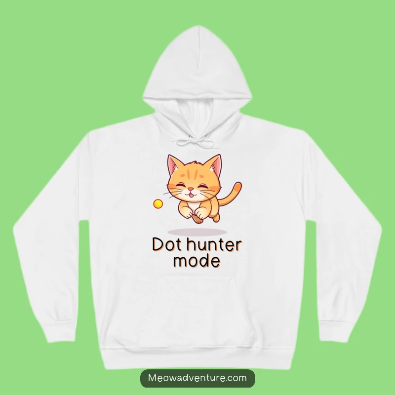 Funny Laser Cat Hoodie: Stay Cozy While Channeling Your Inner Hunter