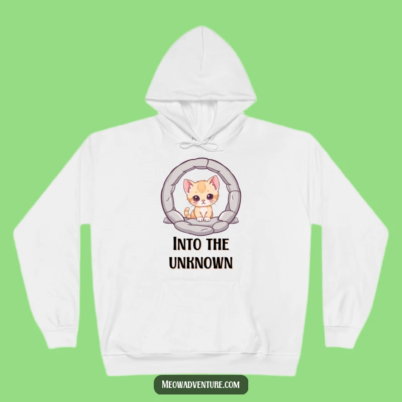 Cozy Funny Curious Kitten Hoodie: Warmth for Little Explorers, Perfect Funny Gift