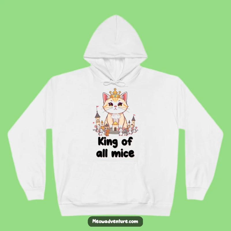 Cozy Funny Regal Cat King Hoodie - Stay Warm and Rule On!