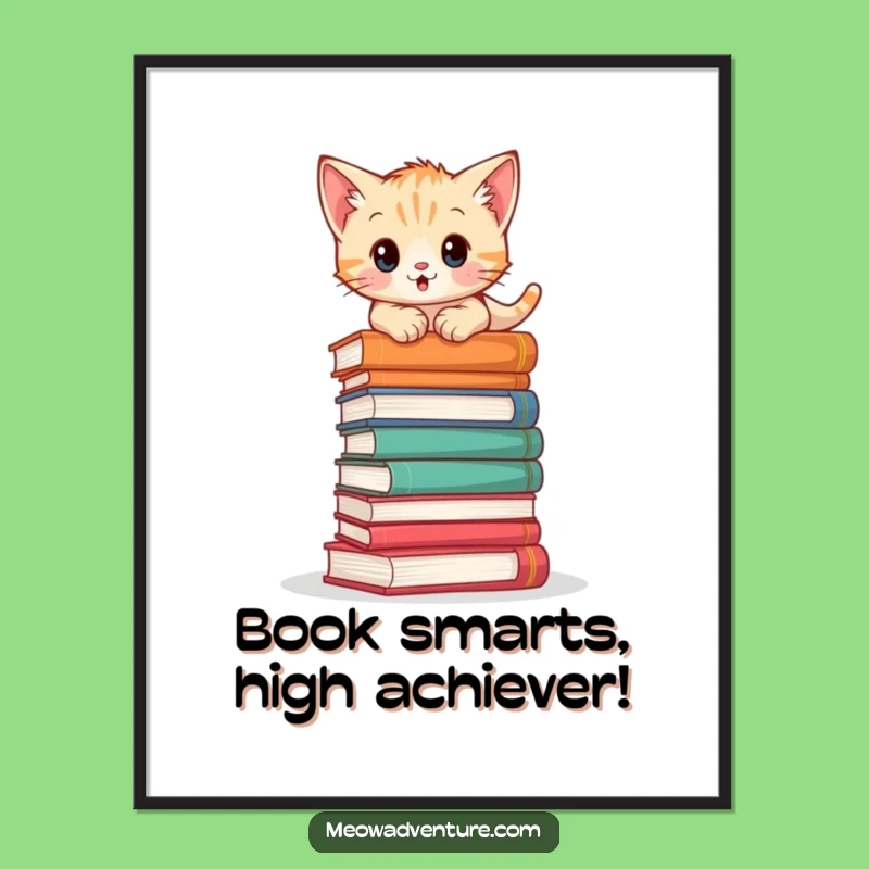 Funny Free Printable Wall Art: Climbing Kitten - Humorous Downloadable Decor!