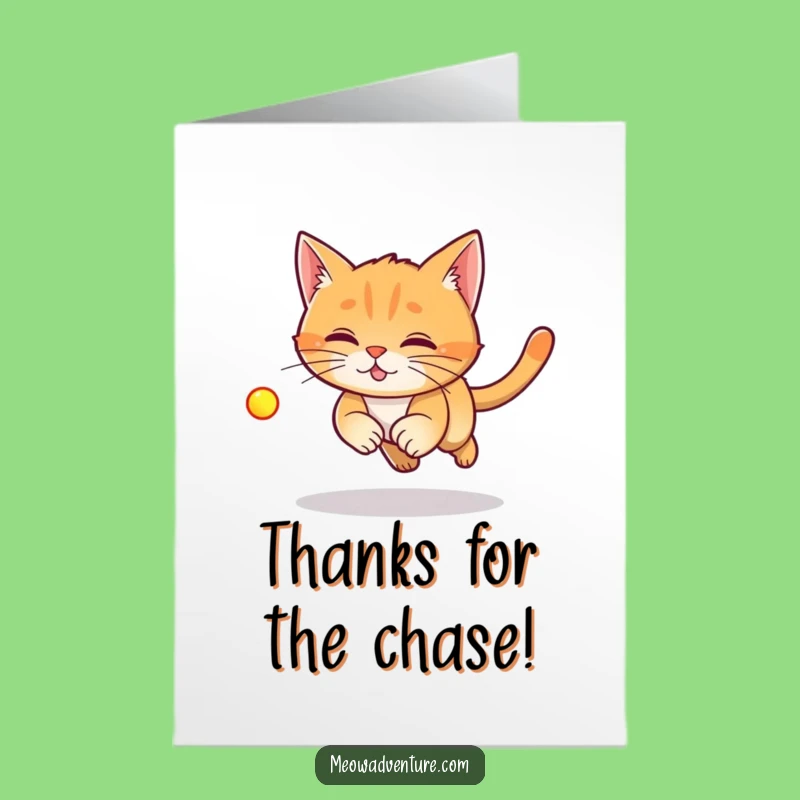Free Printable Thank You Card: Chasing Thanks - A Bright Surprise!