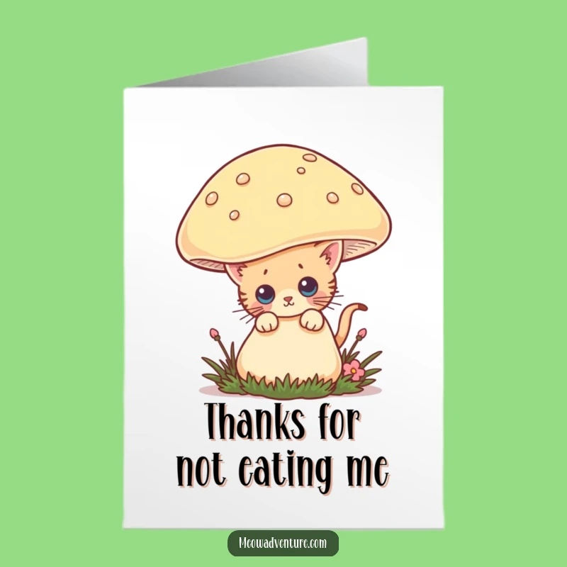 Free Printable Thank You Card: Curious Kitten, Funny Downloadable Gift for Gratitude