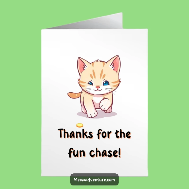 Free Printable Thank You Card: Laser Kitten Thanks - Funny Downloadable!