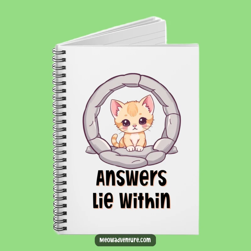Funny Curious Kitten Notebook: Jot Down Mysteries, Perfect Funny Gift