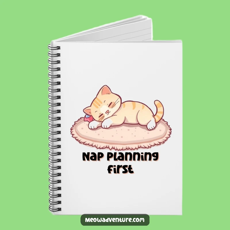 Funny Cat Stretch Notebook - Jot Down Thoughts with Feline Relaxation, Gift Idea