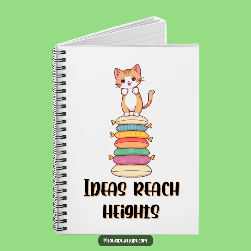 Funny Cat Notebook - Brave Ideas - Humorous Journal for Climbers
