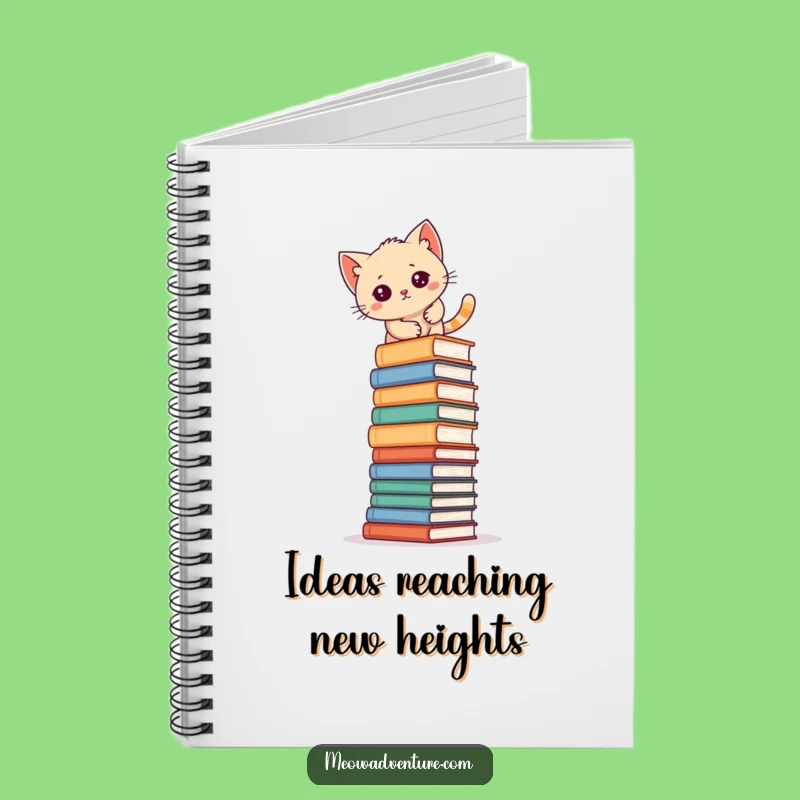 Funny Kitten Book Climb Notebook: Hilarious Journal for Aspiring Scholars and Writers