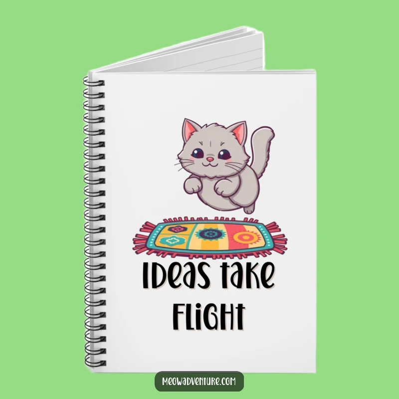 Funny Cat Rug Leap Notebook: Jot Down Ideas with Playful Energy