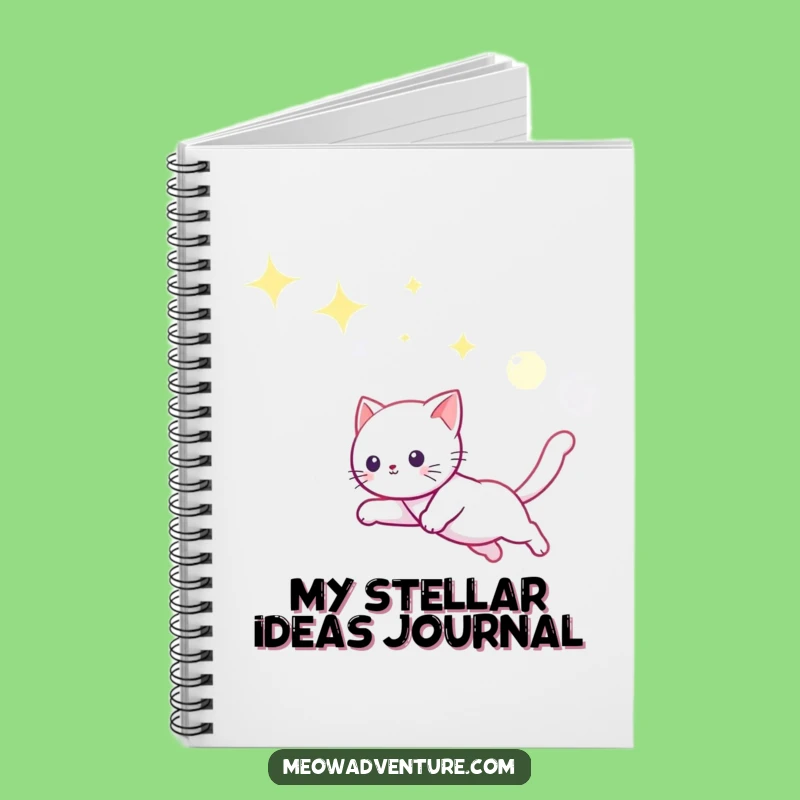 Funny Starry Sky Cat Notebook - Journal Your Cosmic Adventures