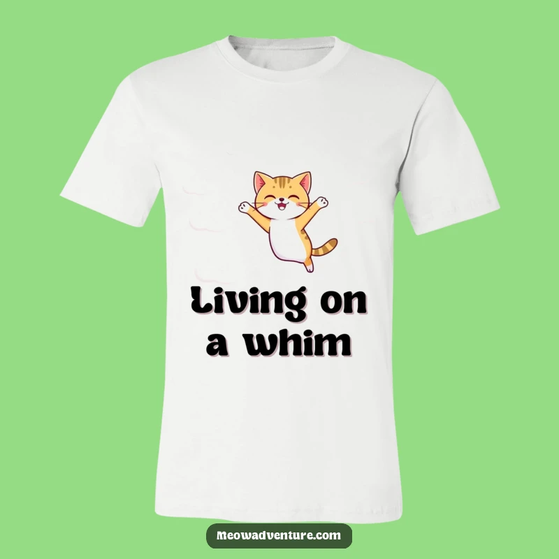 Funny Agile Cat T-Shirt: Cloud Jumping - Dreamy & Hilarious!