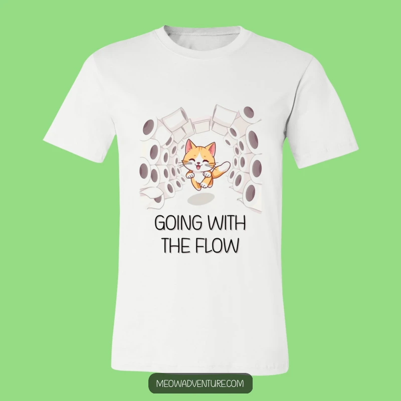 Funny Swift Cat T-Shirt: TP Tunnel Dash - Pure Cat Comedy!