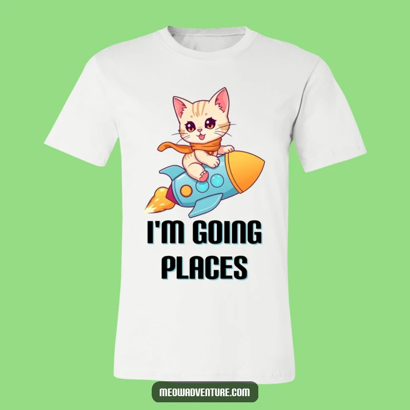 Funny Kitten Rocket T-Shirt: Wear Your Interstellar Kitty Pride